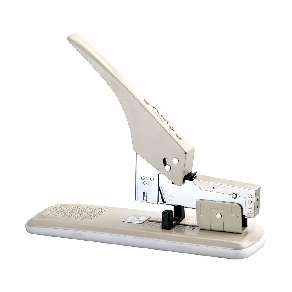 kangaro (Red) Manual Stapler White & Silver Alloy Steel for Office, Home & School, HD-23S24