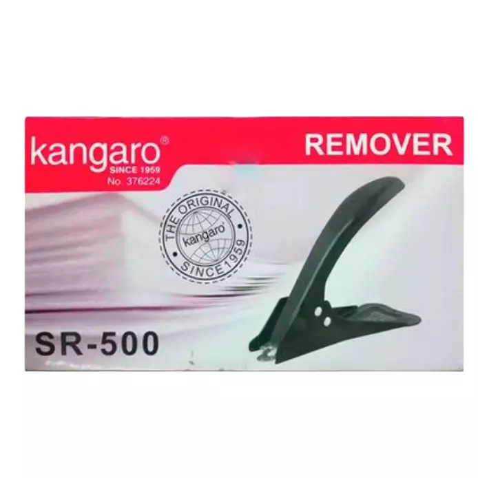 kangaro (Red) Heavy Duty Staple Remover Black Alloy Steel for Office, Home & School, SR- 500