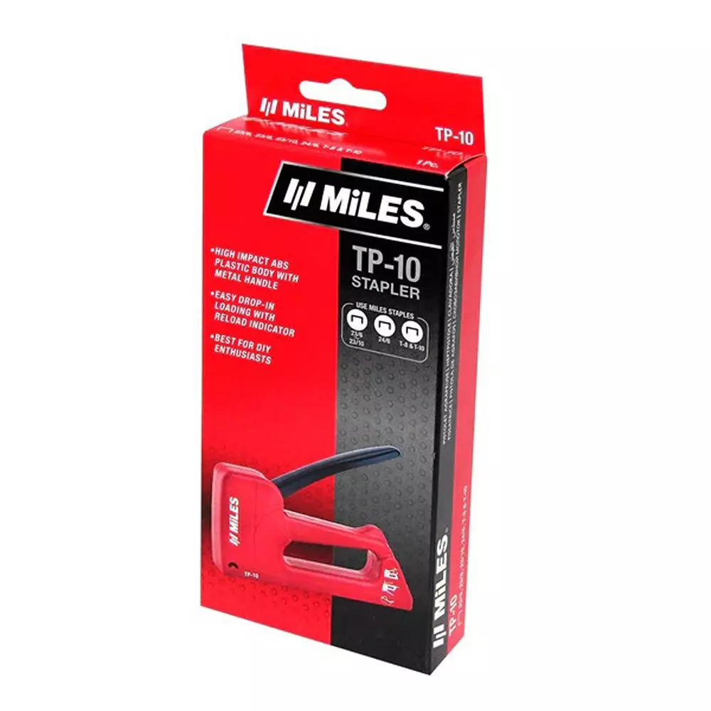 Miles TP-10 Plastic Body Gun Tacker with Metal Handle