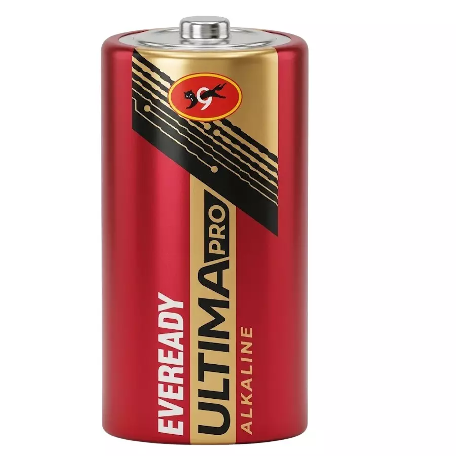 Eveready Ultima Pro Battery Cell Red Alkaline for Toys, Clocks, Transistors, Remotes, Camera, D 2150