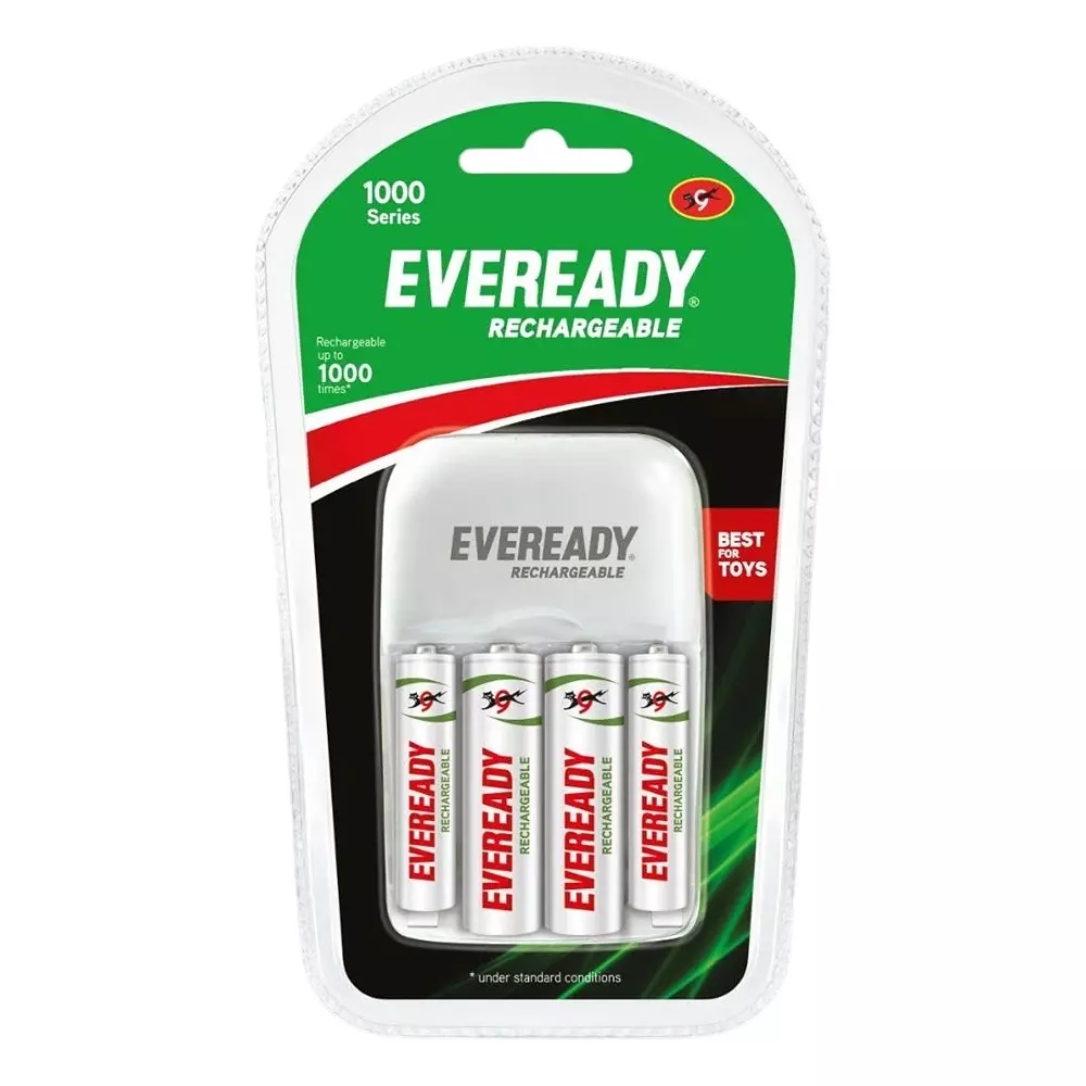 Eveready Battery Cell Kit White NiMH for Toys, Clocks, Transistors, Remotes, Camera, 1000 BP22C