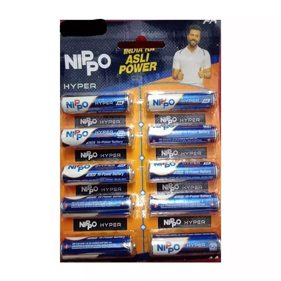 Nippo Hyper AA 1.5 V Battery Cell (Pack of 80)