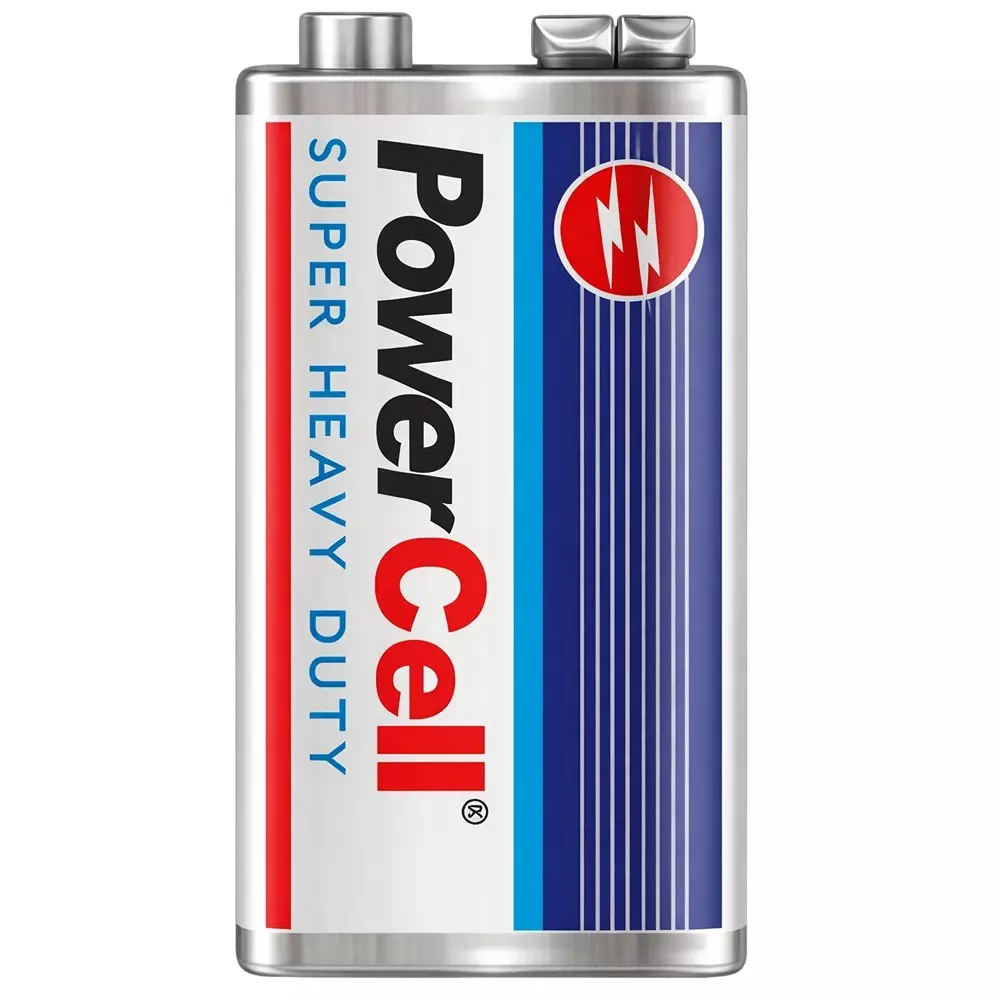 Powercell By Eveready Power Battery Cell White & Blue Zinc Carbon for Toys, Transistors, 9V