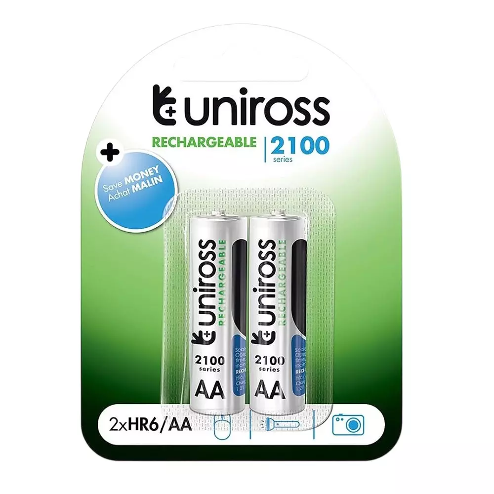 Uniross By Eveready 2100 Series Battery Cell Kit White NiMH for Home & Office, HR6