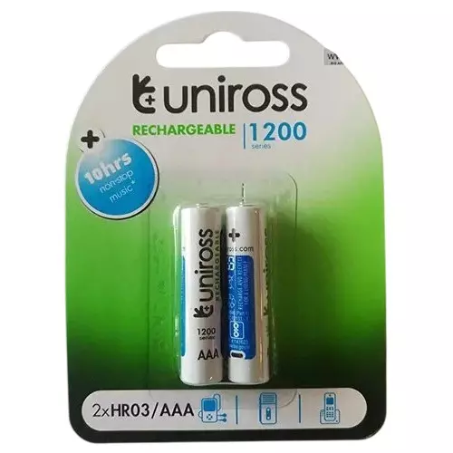 Uniross By Eveready 1200 Series Battery Cell Kit White NiMH for Home & Office, HR03