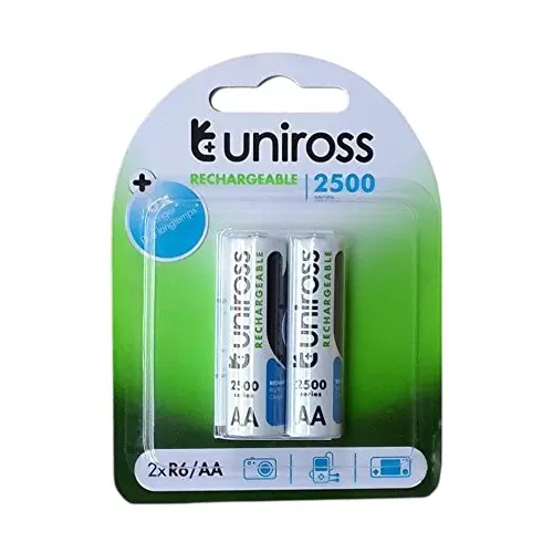 Uniross By Eveready 2500 Series Battery Cell Kit White NiMH for Home & Office, HR6