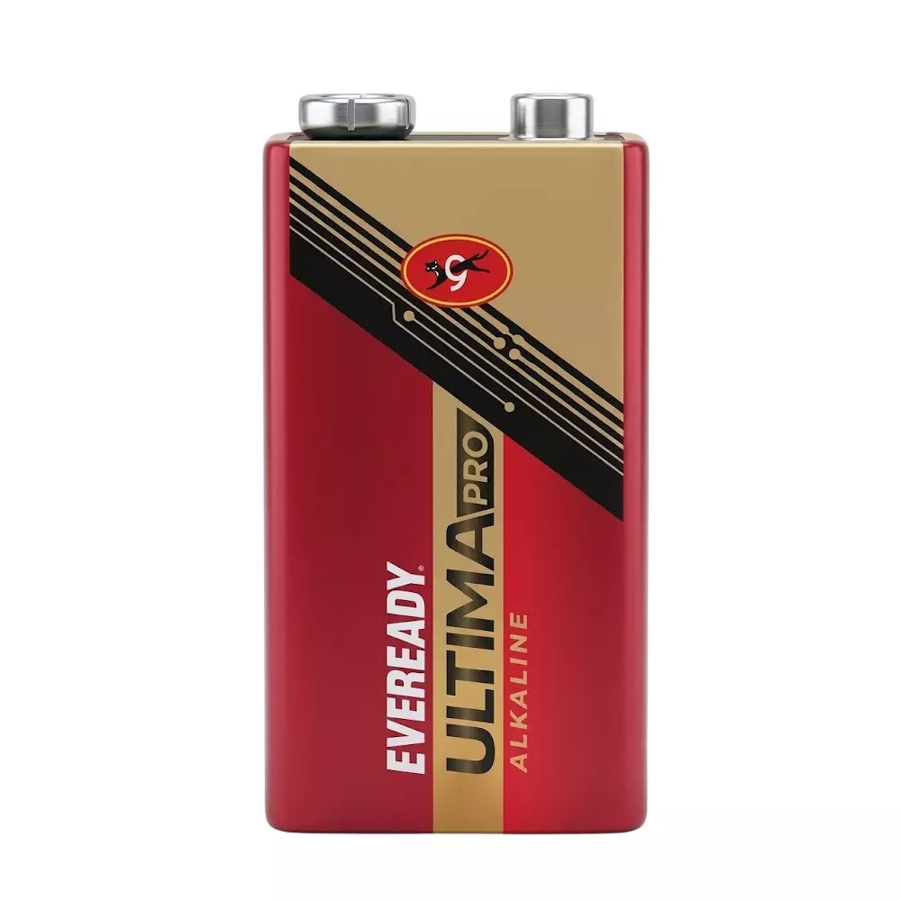 Eveready Ultima Pro Battery Cell Red Alkaline for Toys, Clocks, Transistors, Remotes, Camera, 9V