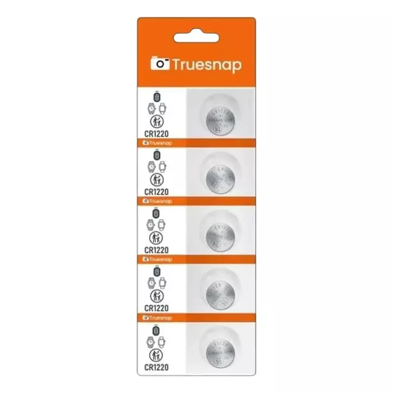 Truesnap 3 V Lithium Coin Cell Battery Silver for Car Key Fobs, Small Remotes, Toys & Weighing Scales, TS-CC-1220 (Pack of 5 Pcs)