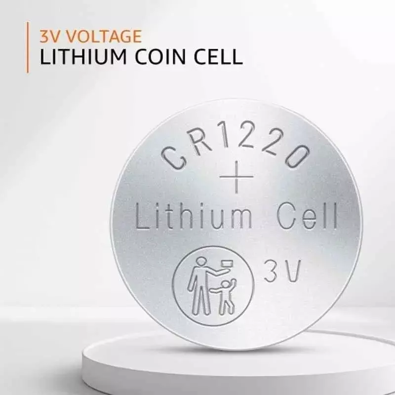 Truesnap 3 V Lithium Coin Cell Battery Silver for Car Key Fobs, Small Remotes, Toys & Weighing Scales, TS-CC-1220 (Pack of 5 Pcs)