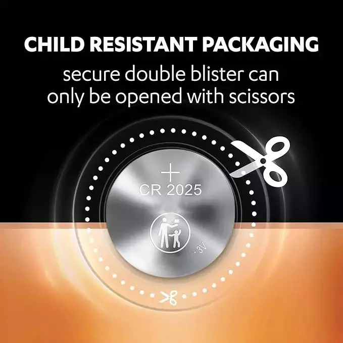 VICTOR PRO Victor Pro 3 V Lithium Coin Battery, CR2025 (Pack of 50)