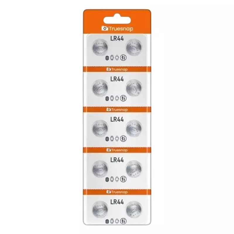 Truesnap 1.5 V Alkaline Coin Cell Battery Silver for Car Key Fobs, Small Remotes, Toys & Weighing Scales, TS-CC-LR44 (Pack of 10 Pcs)