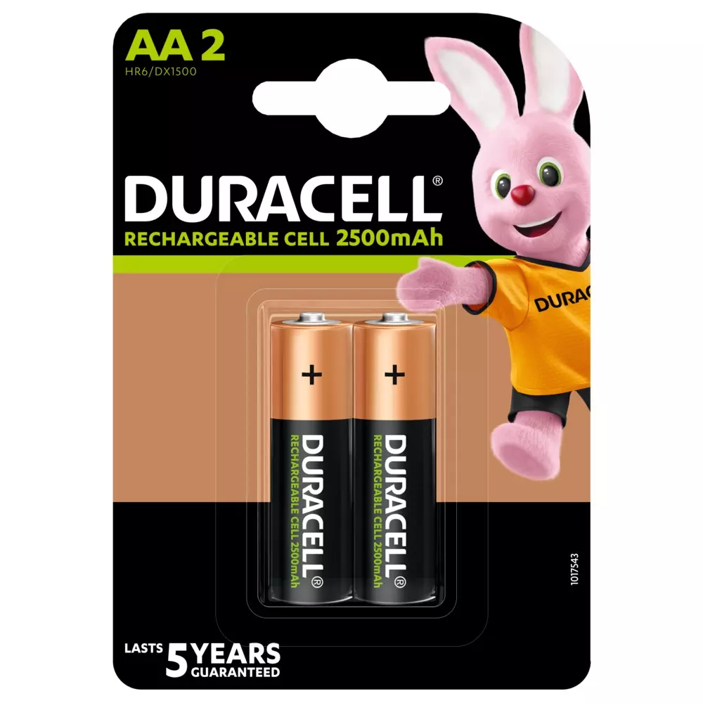 Duracell Ultra AA 2500 mAh Rechargeable  Battery  (2 pcs x Pack of 2)