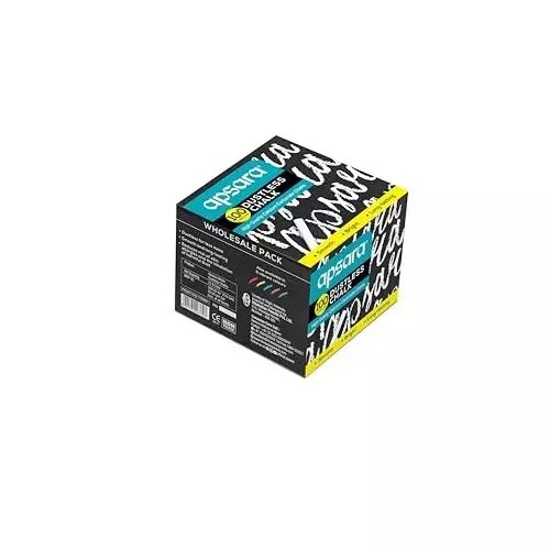 Apsara 100 Pcs Each White Dustless Chalks (Pack of 2)
