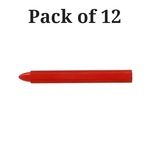 hogert-technik-technical-chalk-red-color-and-120-mm-length-for-permanent-marking-on-any-surface-ht3b775-pack-of-12