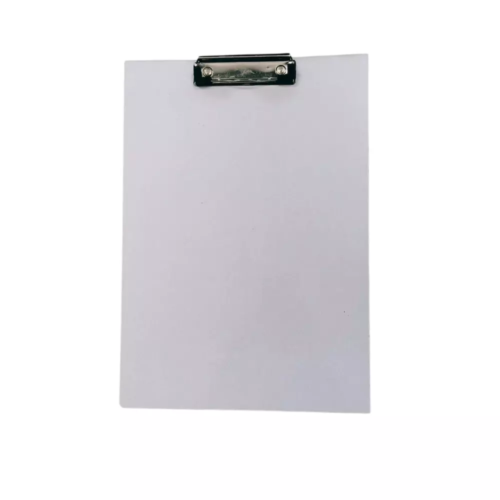 Paperfone Clip Board MDF 3 mm Thickness and 228.6 mm × 330.2 mm White, EBM002 (Pack of 10)