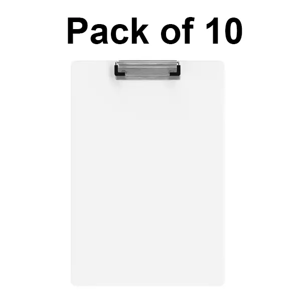 Boat by Ban Clip Board Clear Transparent Crystal Finish 24.2x35.5 cm, FG000275 (Pack of 12)