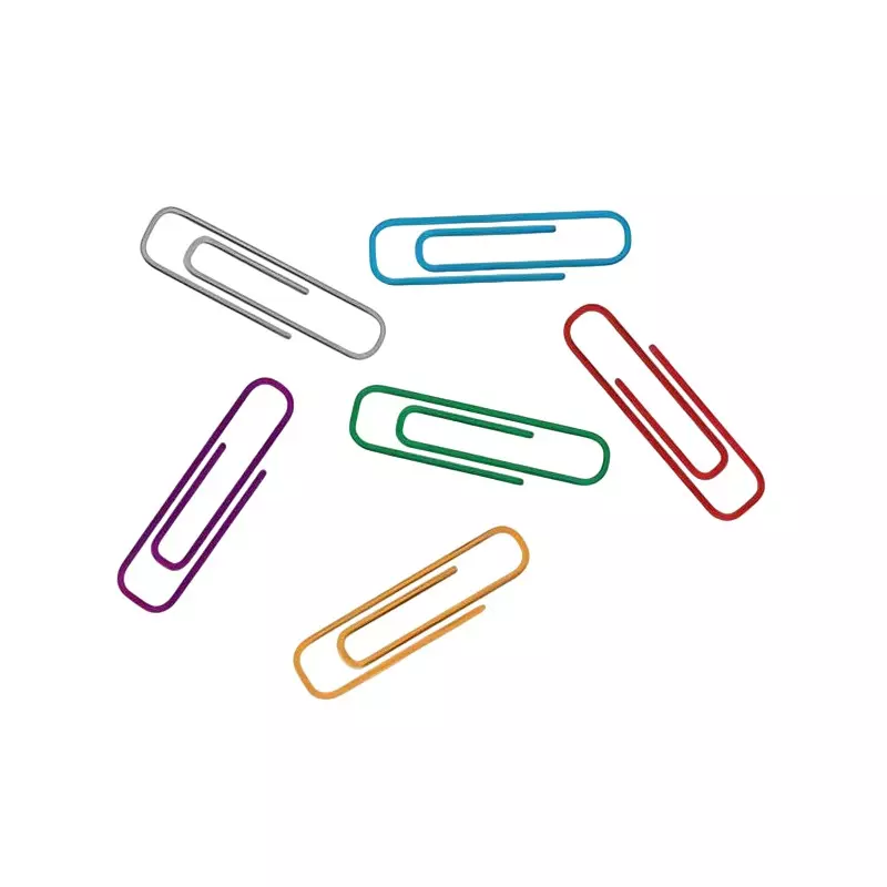GENERIC Compact and Lightweight Paper Clips 28 mm Size Multi Color, OS026 (Pack of 100)
