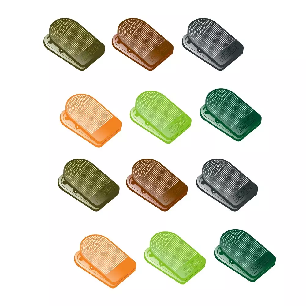 Soni Office Mate Plastic Paper Clips Multicolor Durable & Reusable Design 5.6 x 3.4 cm for Office, School & Home Use (Pack of 12)