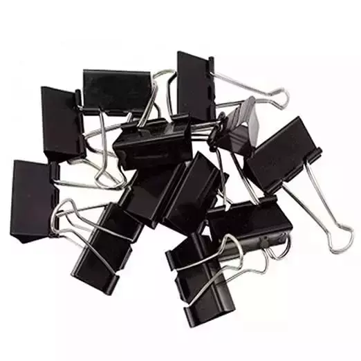 GENERIC Metal Binder Clip Black 32 mm (Pack of 144)