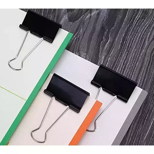 GENERIC Metal Binder Clip Black 19 mm (Pack of 144)