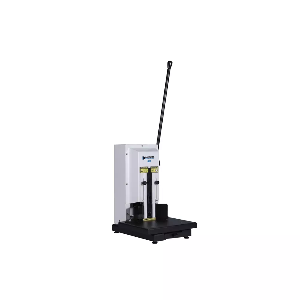 IMPRESS Round Corner Cutter Manually Operated with Handle and 70 mm Stack Maximum Cutting Thickness, ID 70
