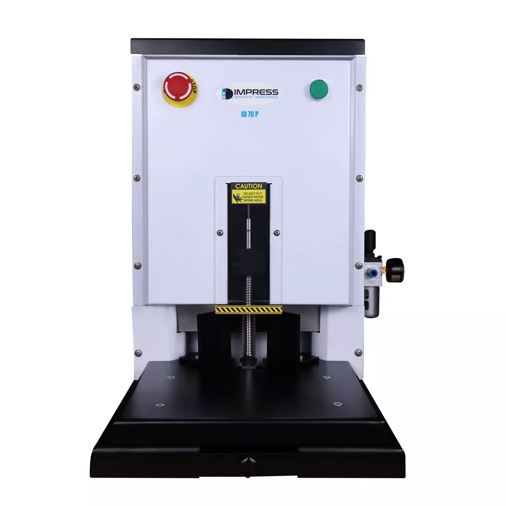 IMPRESS Round Corner Cutter with Pneumatic System and 70 mm Stack Maximum Cutting Thickness, ID 70P