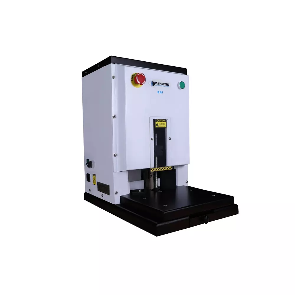 IMPRESS Round Corner Cutter with Pneumatic System and 70 mm Stack Maximum Cutting Thickness, ID 70P