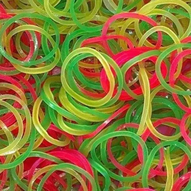 GENERIC Rubber Band Fluorescent Color 1.5 Inch (38 mm), (Pack of 500 g)