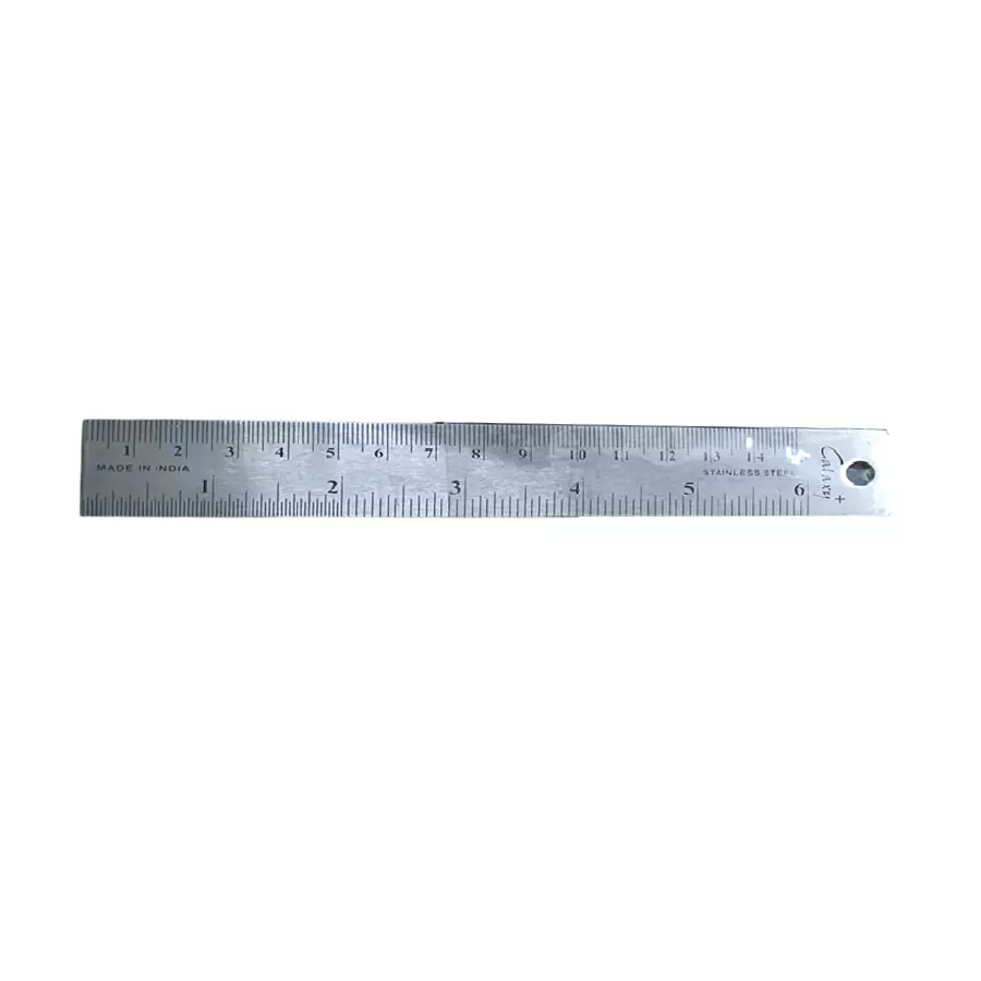 Galaxy+ Stainless Steel Scale 6 inch 152.4 mm (Pack of 25)