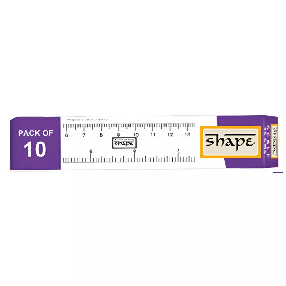 Shape Transparent Scale 15 cm Plastic,A030101