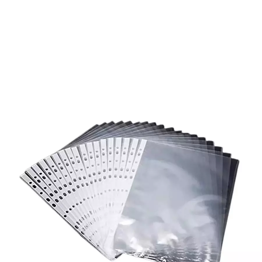 Generic Sheet Protector 100 Micron Transparent A4 Size Papers (Pack of 50)