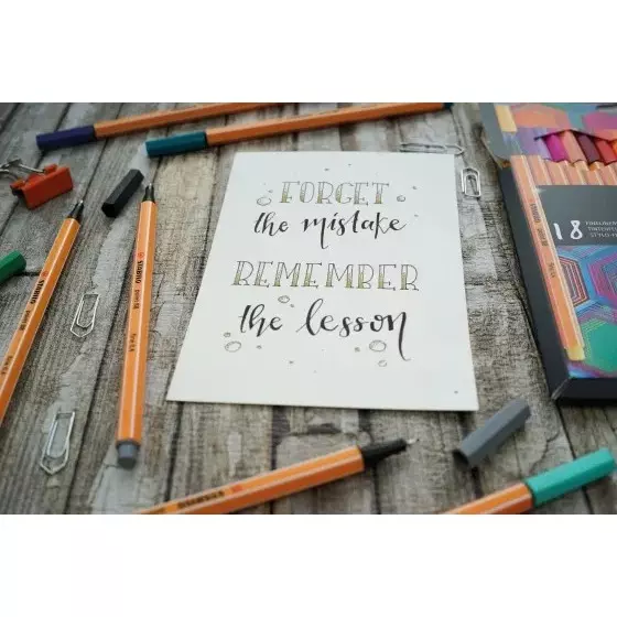 Stabilo ARTY Fineliner Set Multicolor for Artists, Students, Hobbyists, 8865-21-20 (Set of 65)
