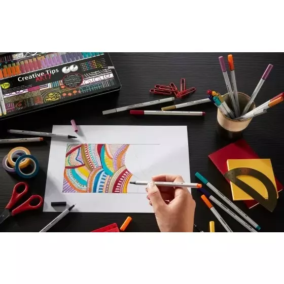 Stabilo CREATIVE TIPS ARTY Classic Set Multicolor for Artists, Students, Hobbyists, 89/30-6-1-20 (Set of 30)