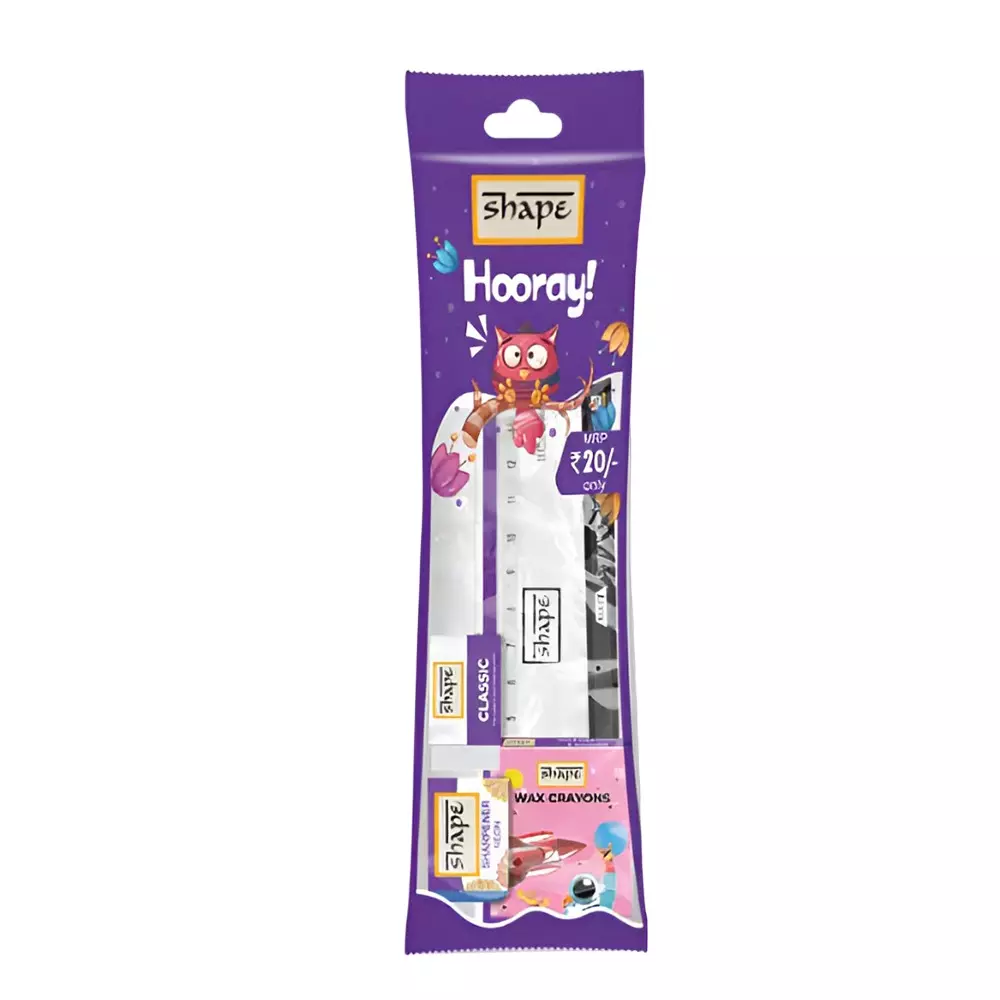 Shape Hooray Kit Plastic Assorted For School, Home & Office, 150701