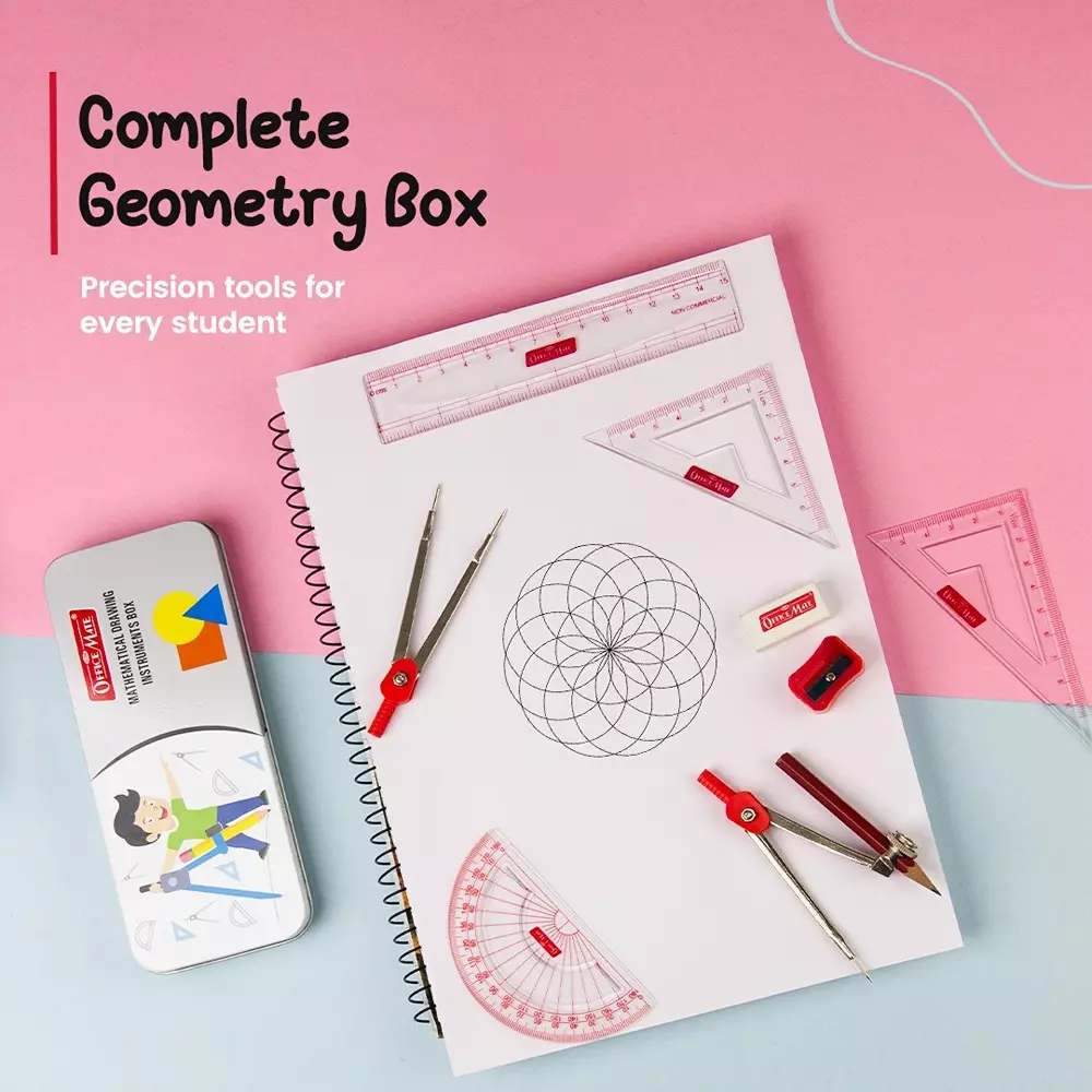 soni-officemate-back-to-school-kit-includes-geometry-box-exam-board-highlighter-for-home-school-office-use