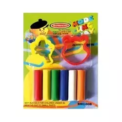 Bambalio Moudling Clay Multicolor Rubber for Art and Craft Use, CLAY-008