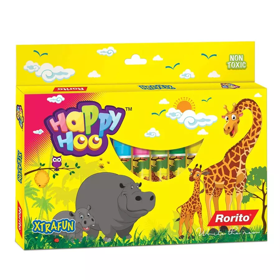 Rorito Happyhoo Xtra Fun Sketch Pen, 611FAC0 (Pack Of 12)