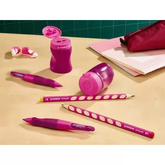 Stabilo EASYergo Ergonomic Mechanical Pencil Pink & Lilac for Artists, Students, Hobbyistes, 7892/1-HB