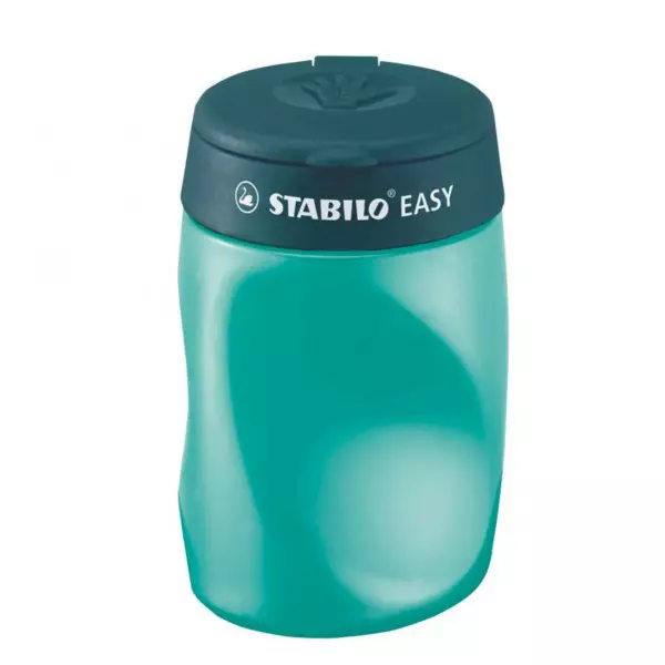 Stabilo Easy Ergonomic Pencil Sharpener Right Handed Petrol Color for Artists, Students, Hobbyistes, B-50304-3