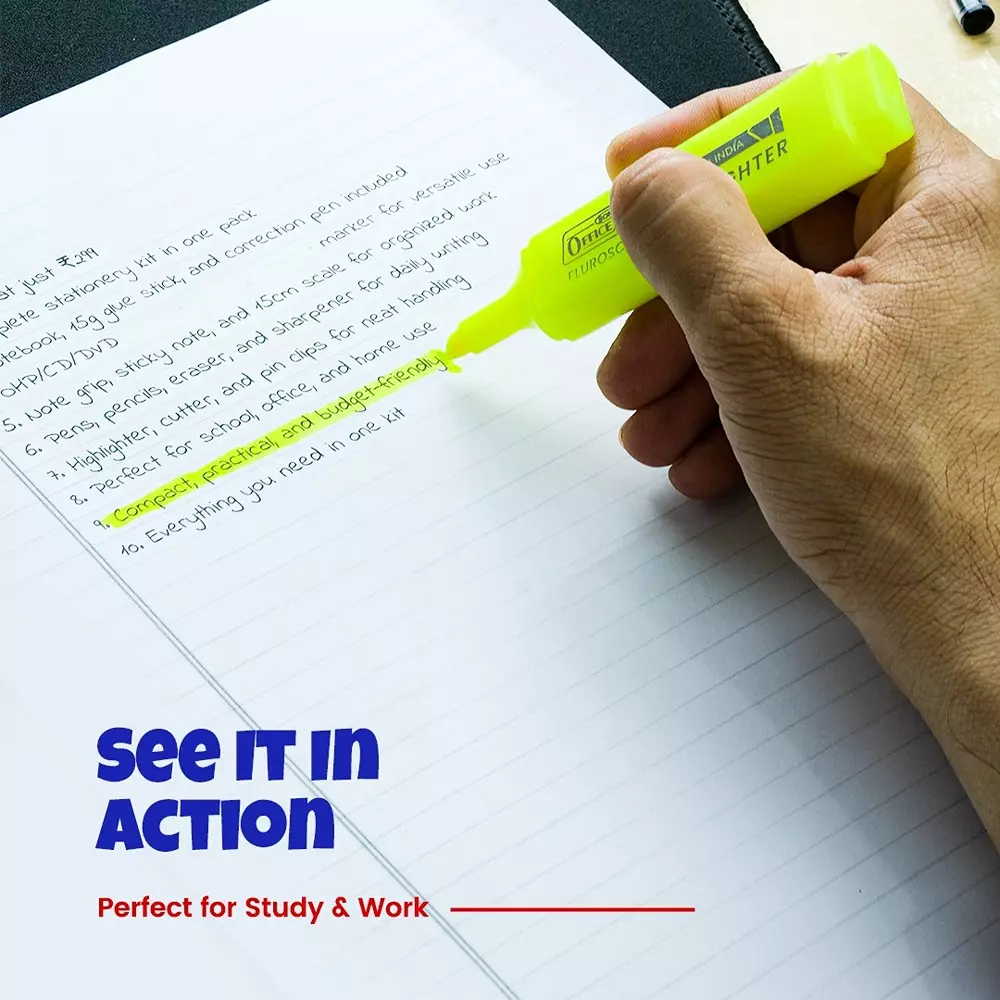 soni-officemate-8-pcs-stationery-kit-writing-highlighting-correction-supplies-for-school-office-home-use