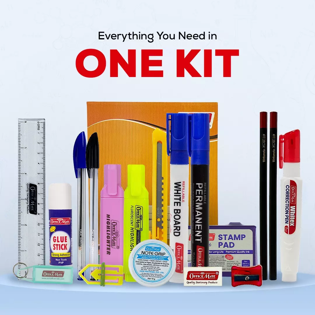 soni-officemate-25-pcs-stationery-kit-with-notebook-markers-accessories-for-home-school-office-use