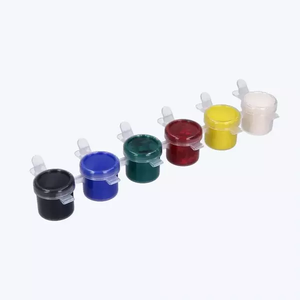 Youva by Navneet Tempera Water Colours Air-Tight Tubes 3 ml Each (Pack of 6), 35053