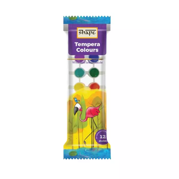 Shape 12 Shade Tempera Color Assorted Color, A020201