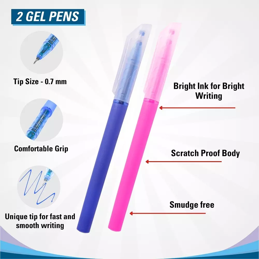 Soni Office Mate 14 Pcs Executive Kit Includes Pens, Highlighter, Sticky Notes, Marker, Scale, Correction Pen & More Ideal For School and Office Use