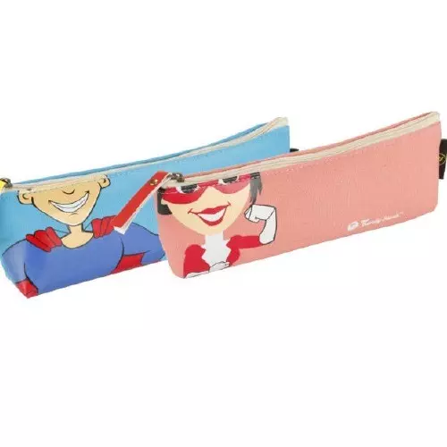 Worldone Trendy Trunk Pouch Polyester Zipper Assorted Color, WTT024