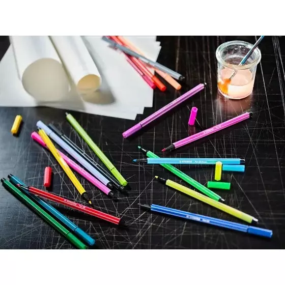 Stabilo ARTY Creative Pen Set (Felt-Tip Pens + Fineliners) Multicolor for Artists, Students, Hobbyists, 8868/36-1-20-6 (Set of 26)