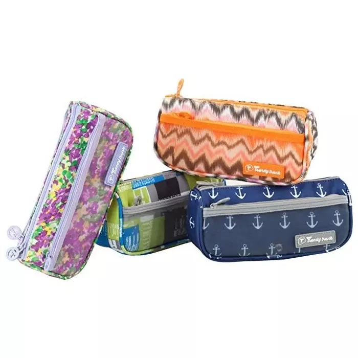 Worldone Trendy Trunk Pouch Polyester Zipper Assorted Color, WTT049