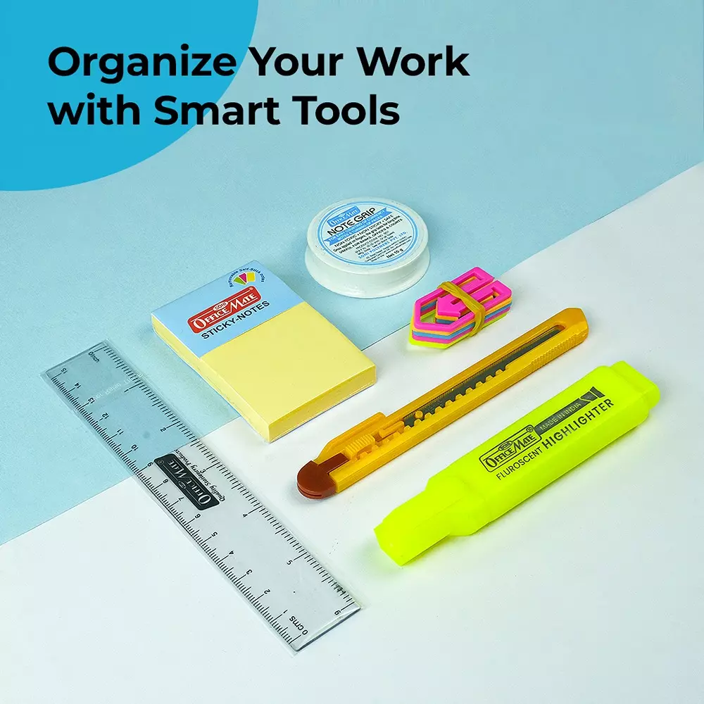 soni-officemate-21-pcs-stationery-kit-with-notebook-markers-pens-glue-stick-sticky-notes-accessories-for-home-school-office-use