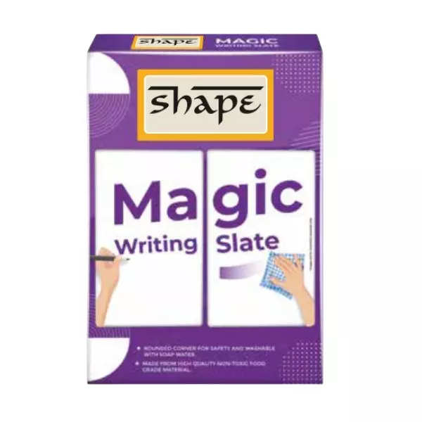 Shape Magic Writing Slate Assorted Color For School, Home & Office, A260101