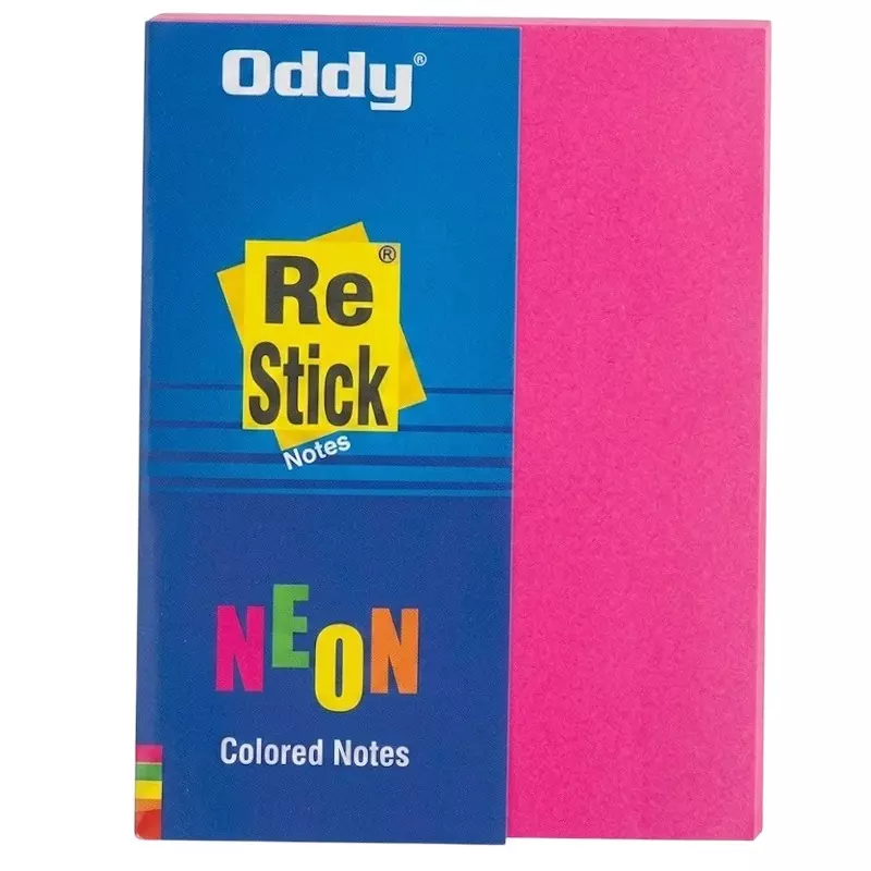 Oddy Sticky Notes 20 Sheets Neon Paper for Home, Office & School, RSN-NEON MIX 3X4 (Pack of 4 Packet)